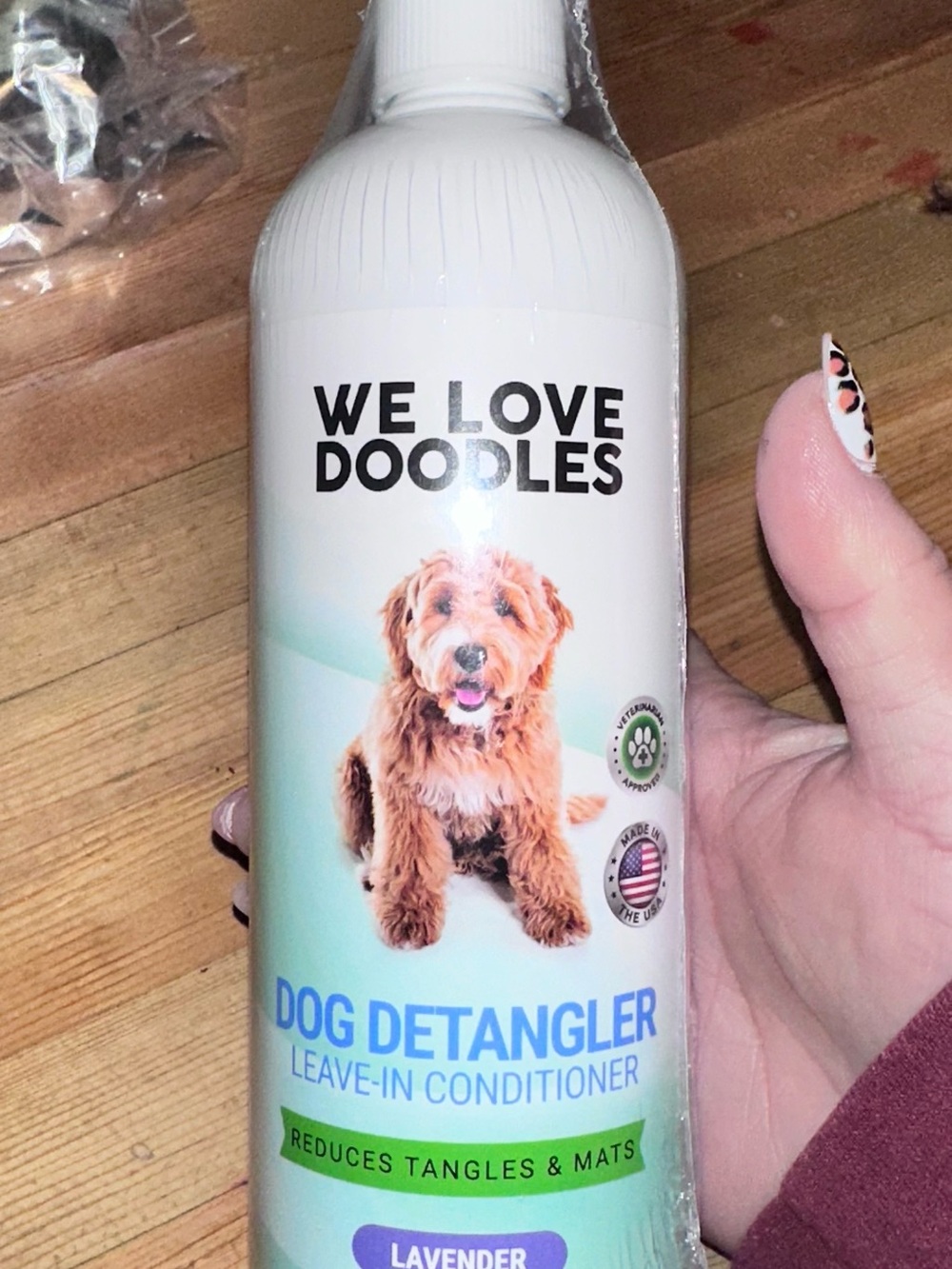 New Lavender scented doodles Dog Detangler Leave-In Conditioner spray